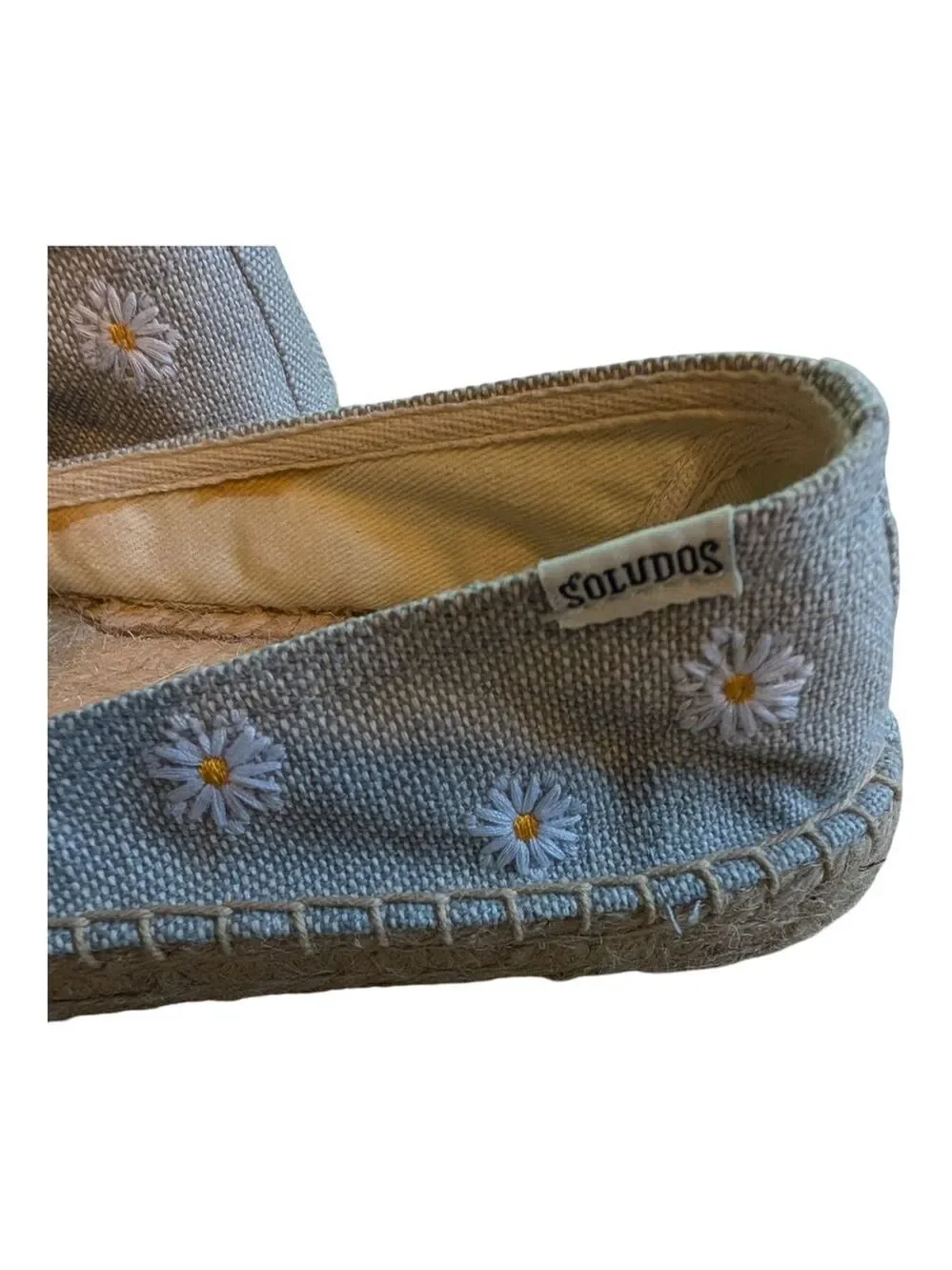 Soludos Daisy Espadrille Slip On Casual Comfort Shoes Flats Size 8 NWOT